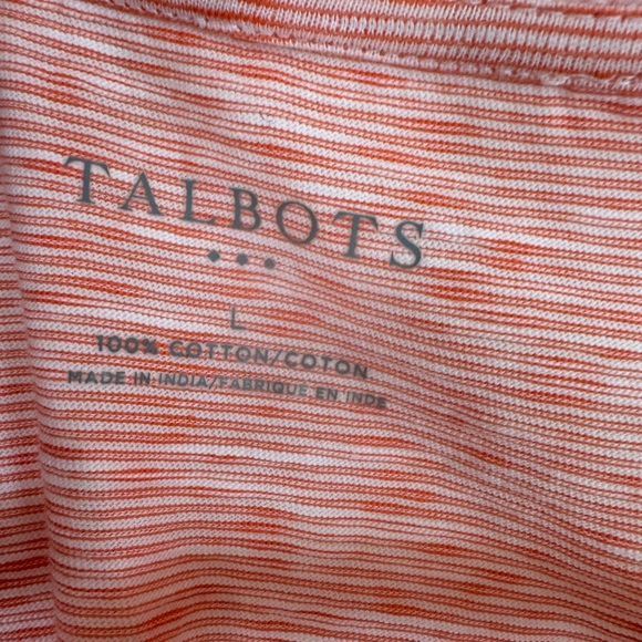 Talbots Orange Long Sleeve. Size L - Picture 4 of 8